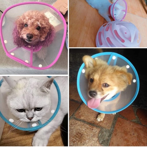 NEW Andiker Pet Dog Cat Recovery Cone Collar Pink Adjustable Size Small - Picture 10 of 10